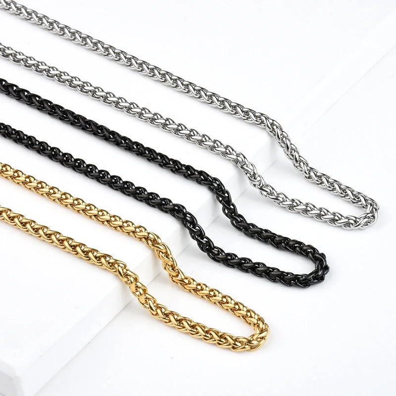 Stainless Steel 3mm Figaro Chain (24” - 60CM)