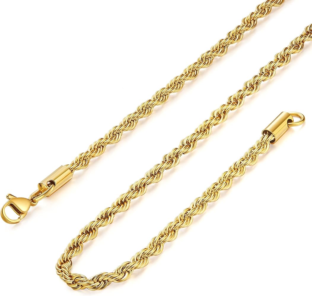 Stainless Steel Rope Chain 3MM (24” - 60CM)