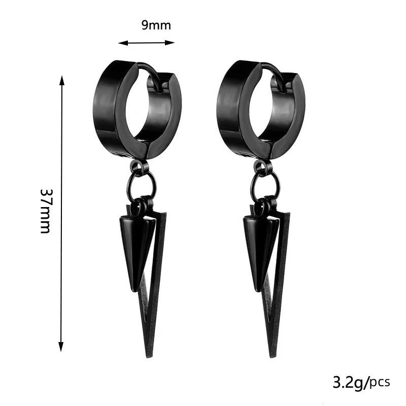 Unisex-Men’s Stainless Steel Earrings