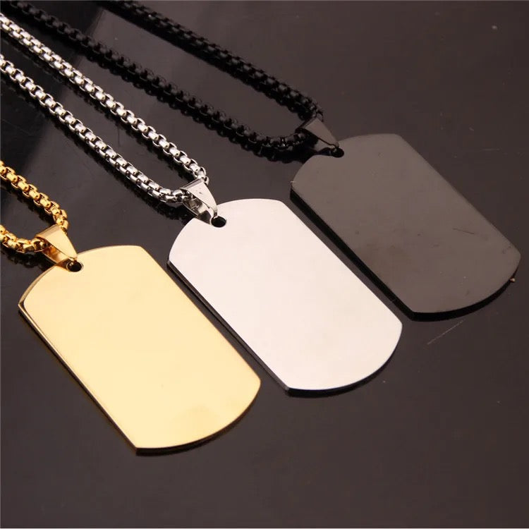 Customizable Stainless Steel Dog Tags with Engraving