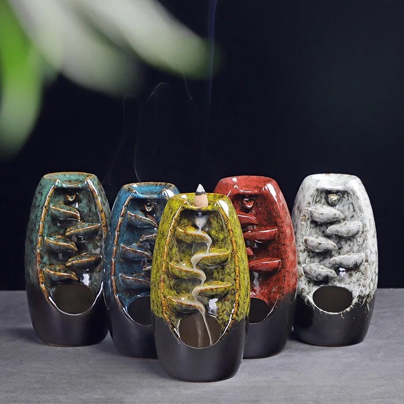 Back-Flow Incense Holder + 10 Free Incense Cones