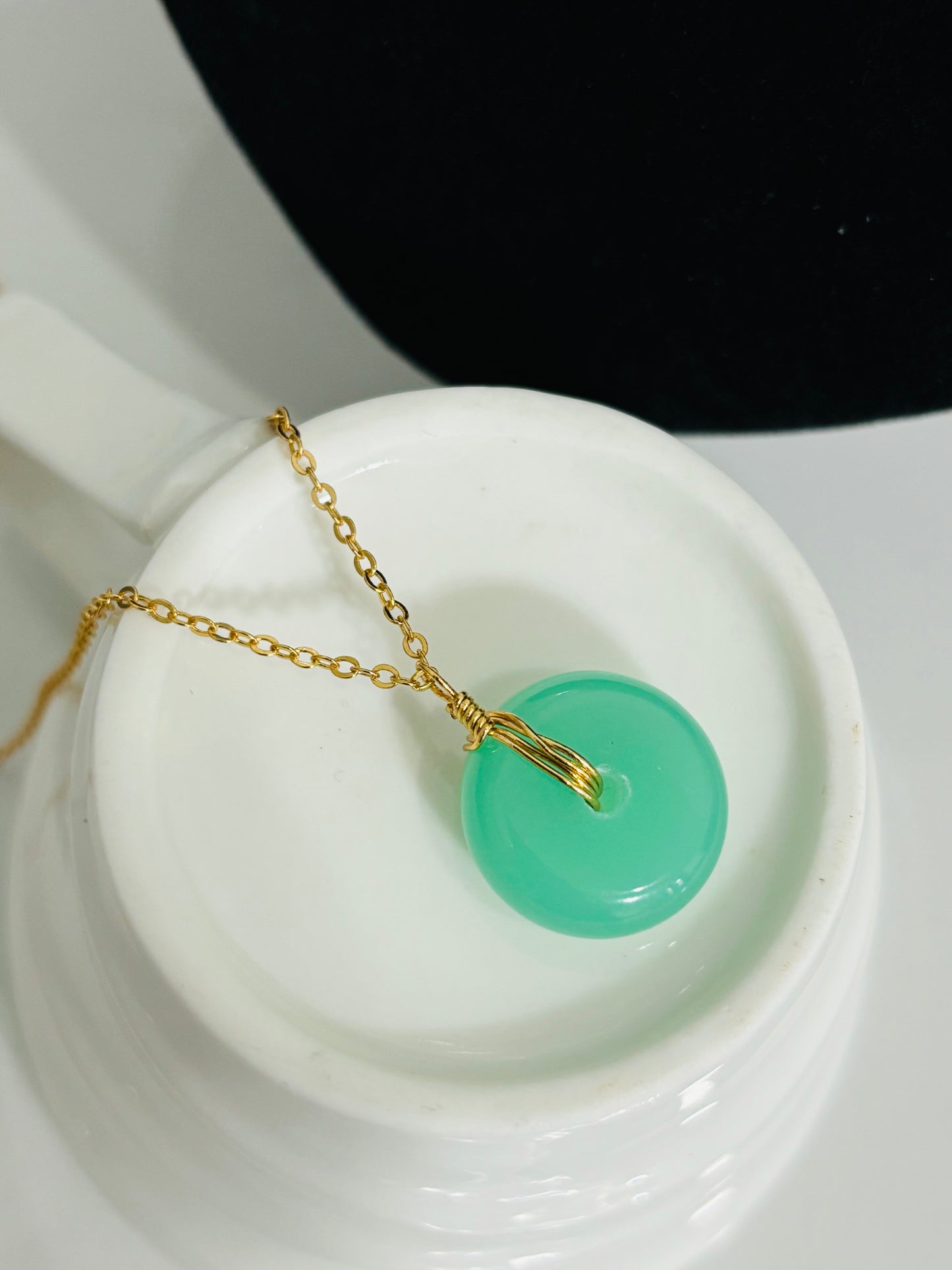 Jadeite Donut Necklace