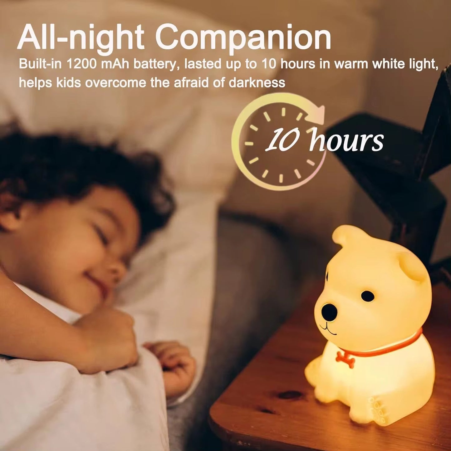 Adorable Squishy Silicone Animal Night Light (Doggy)