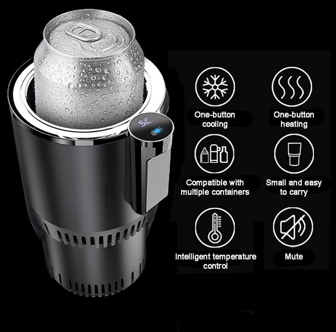 2-In-1 Smart Car Cup Heater and Cooler