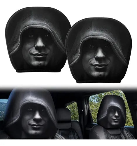 Halloween Scary Face Car Headrest Covers – 2 Piece Set