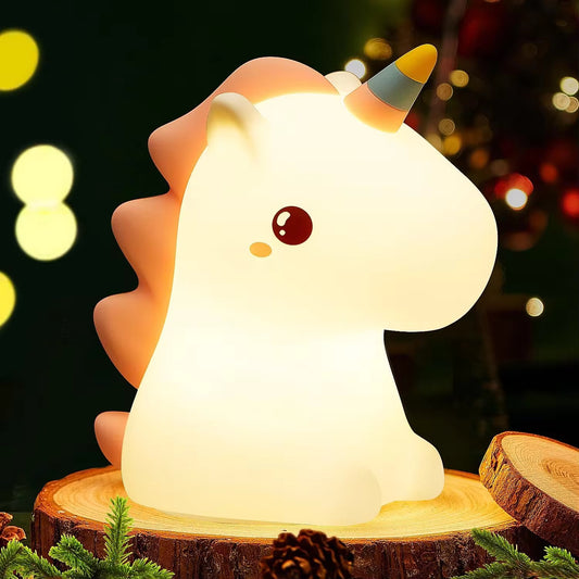 Adorable Squishy Silicone Animal Night Light (Unicorn)