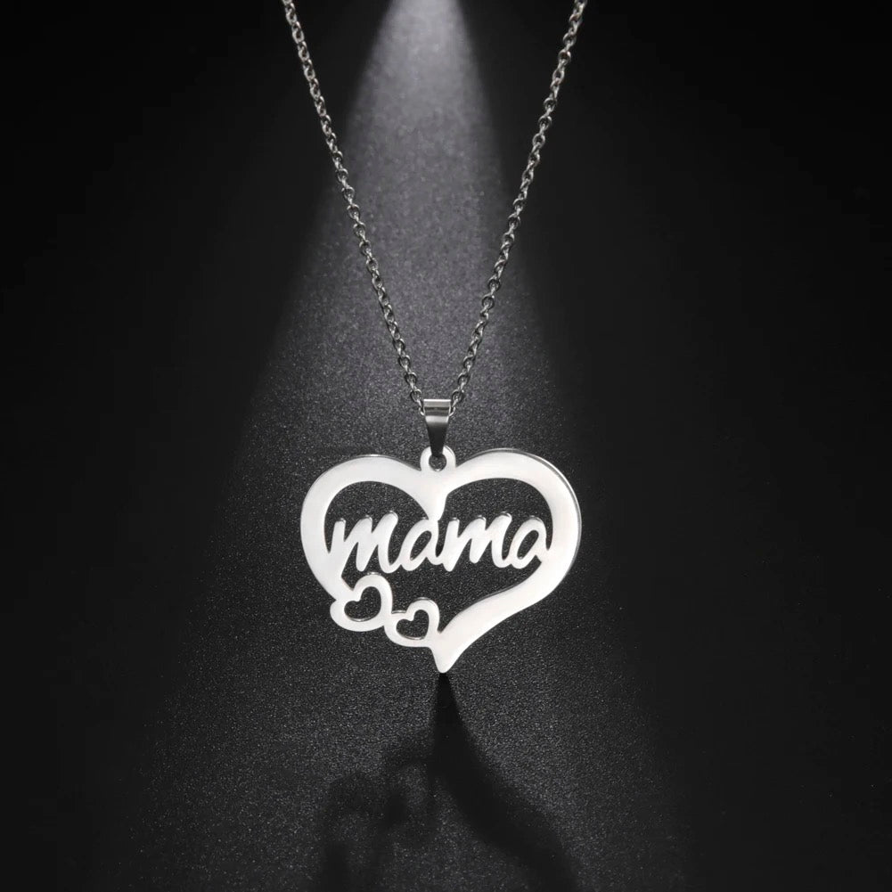 Stainless Steel ‘Mama’ Necklace