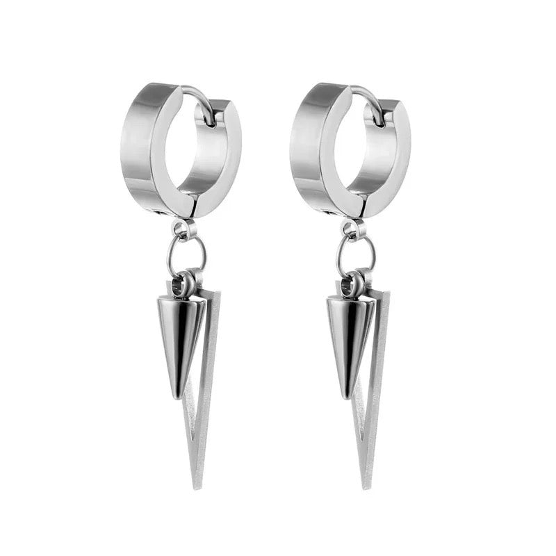 Unisex-Men’s Stainless Steel Earrings