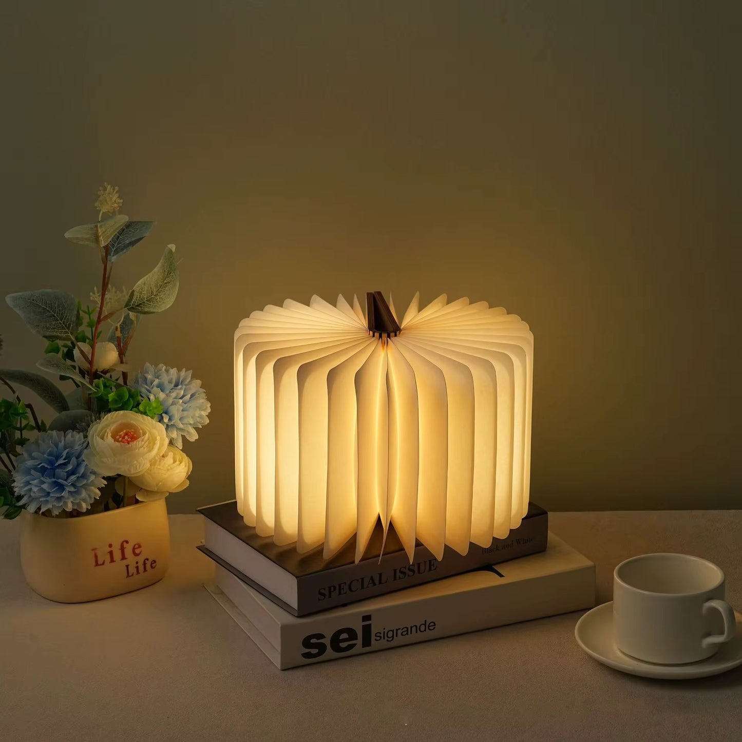 LumiFold 360° Foldable LED Magic Book Lamp