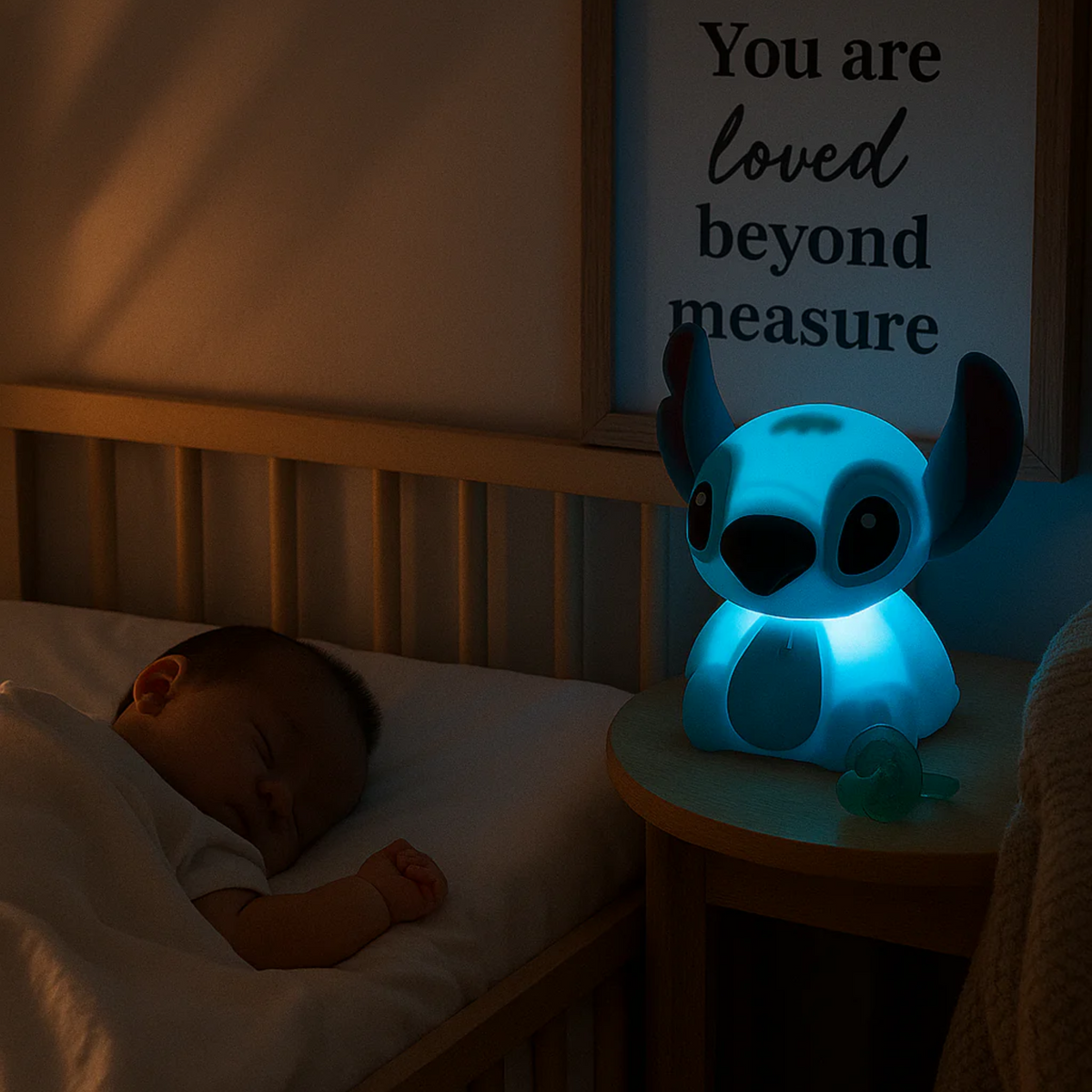 Stitch 7-Color Squishy Silicone Night Light