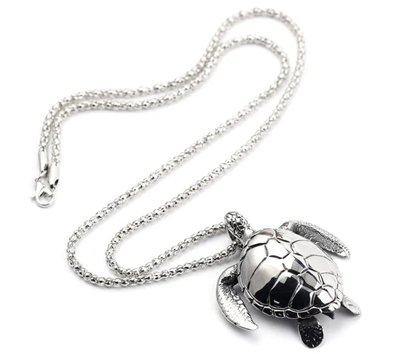 Stainless Steel Sea Turtle Necklace