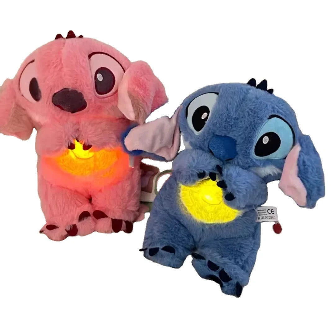 Stitch & Angel Breathing Plushie with Baby Music 🎵