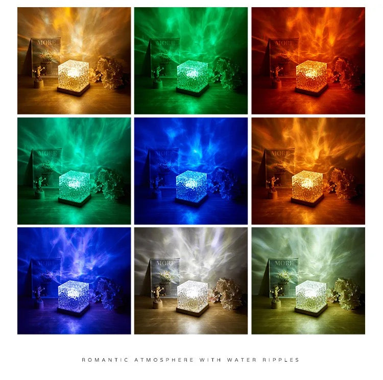 Aurora Cube Northern Lights Projector Lamp (16 Colors LED + Remote)