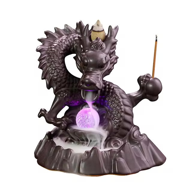 Dragon Incense Holder + 10 Free Back-Flow Incense Cones