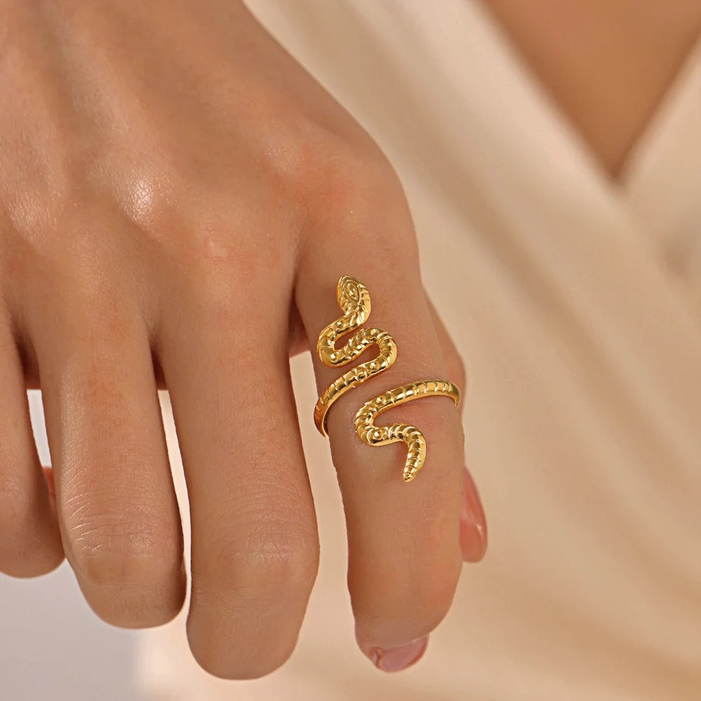 Stainless Steel Adjustable Snake Ring