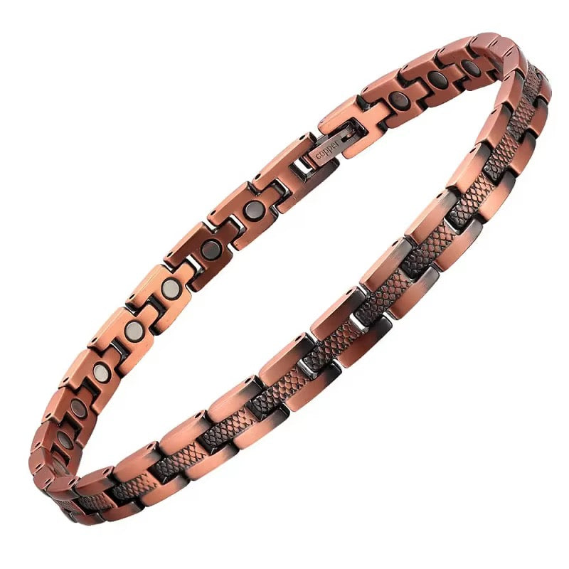 Ultra Strength Pure Copper Magnetic Anklet (99.99% Copper)