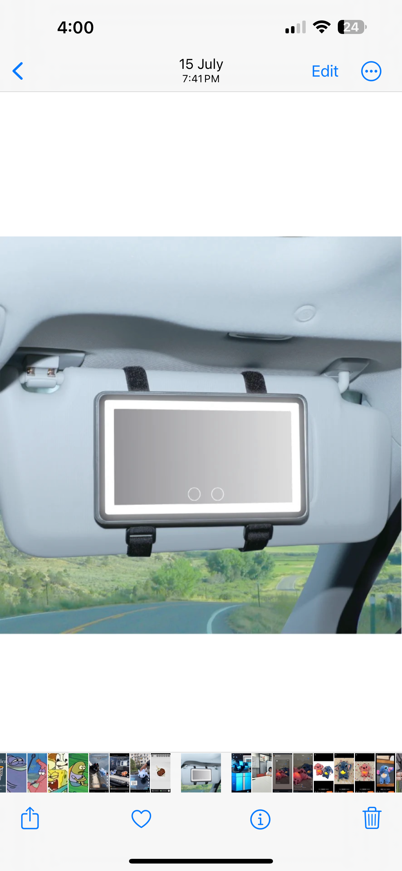 Universal Car Sun Visor Vanity Mirror