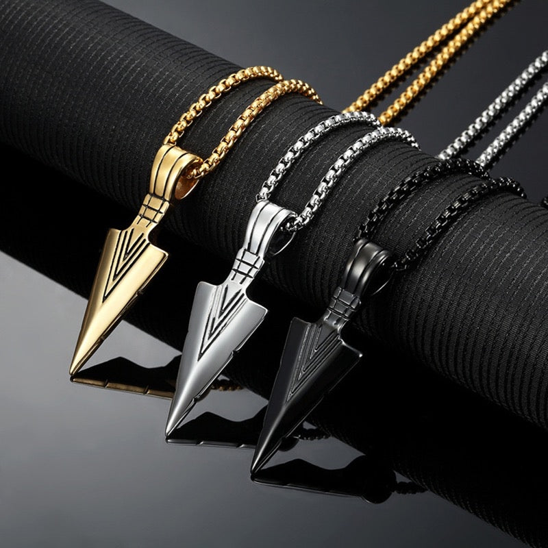 Stainless Steel Arrow Head Necklace