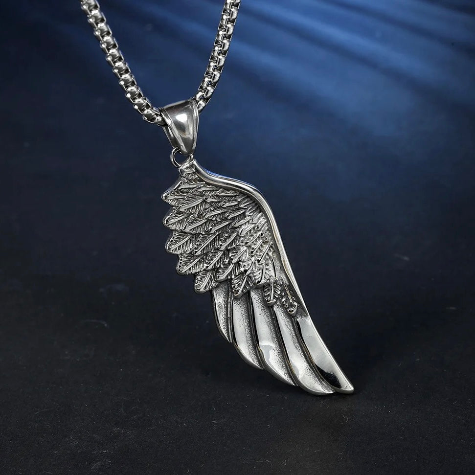 Stainless Steel Angel Wings Necklace