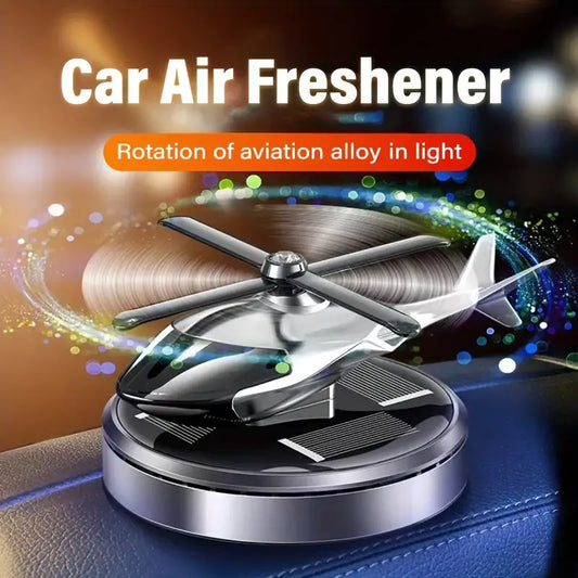 Solar Rotating Helicopter Car Refresher