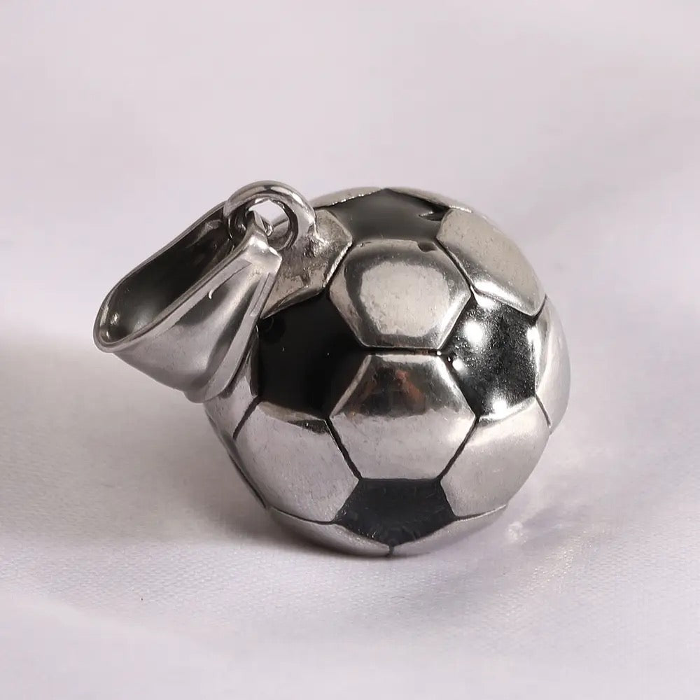 Stainless Steel Football Necklace