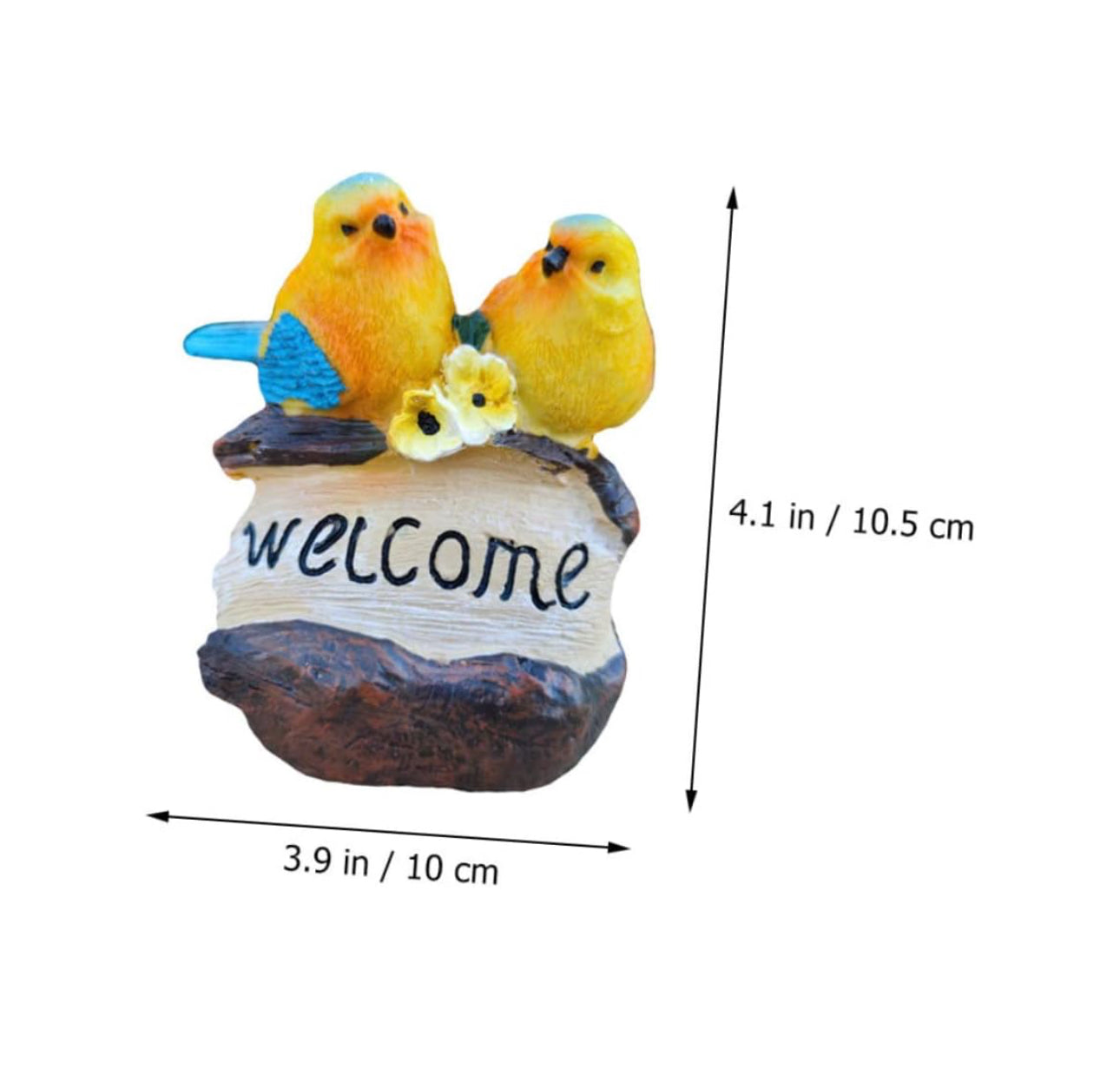 Solar Birds ‘Welcome’ Sign Garden Lamp
