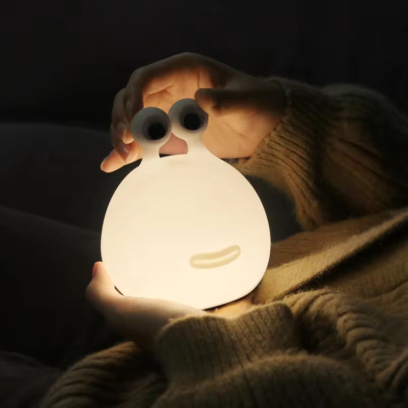 Adorable Squishy Silicone Animal Night Light (Slug)