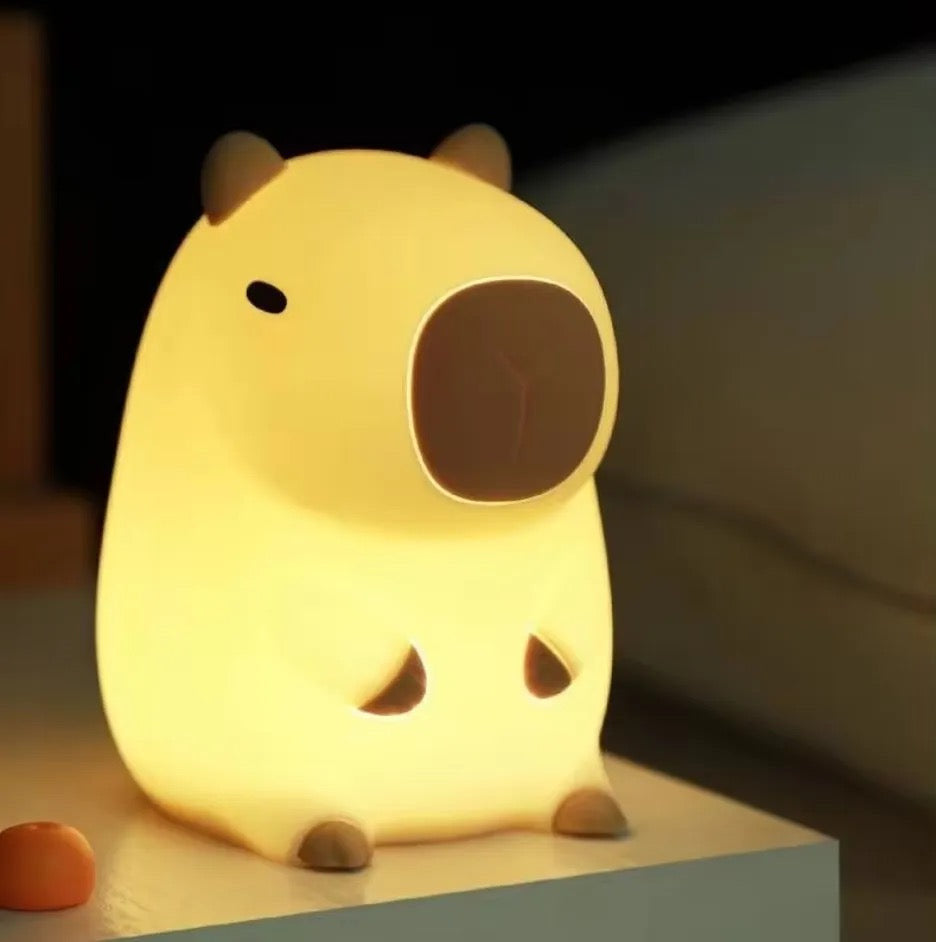 Adorable Squishy Silicone Animal Night Light (Capybara)