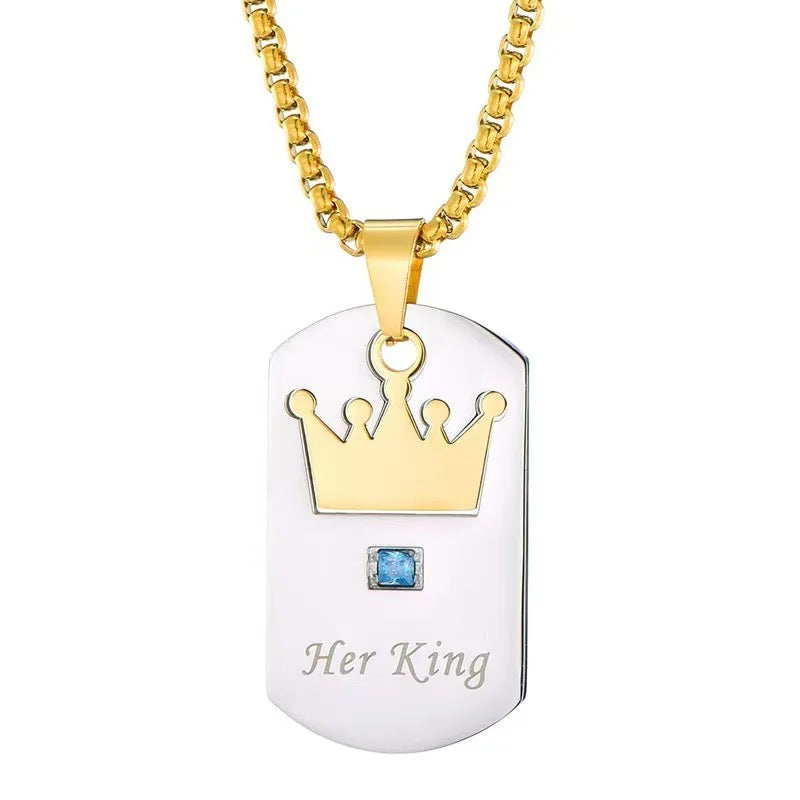 “Her King” Dog Tags- Gift for Men