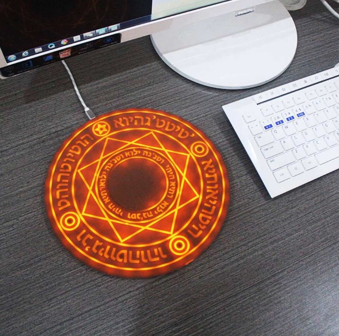 Doctor Strange Magic Array Wireless Charger Pad,10w Qi Fast Slim Wireless Charging Pad