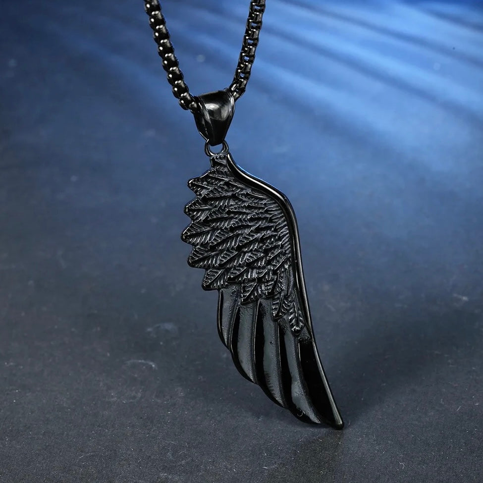 Stainless Steel Angel Wings Necklace