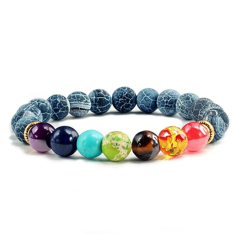 Natural Stone Chakra Bracelets (8mm)