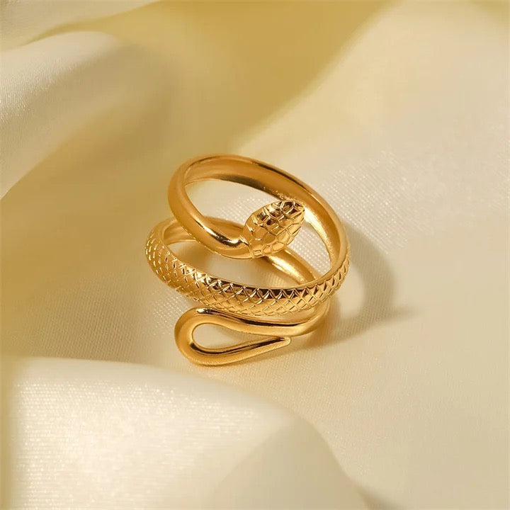 Stainless Steel Adjustable Snake Ring