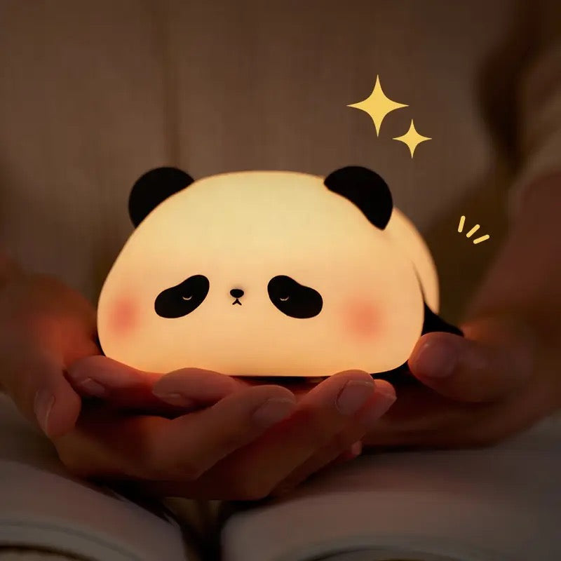 Adorable Squishy Silicone Animal Night Light (Panda Down)