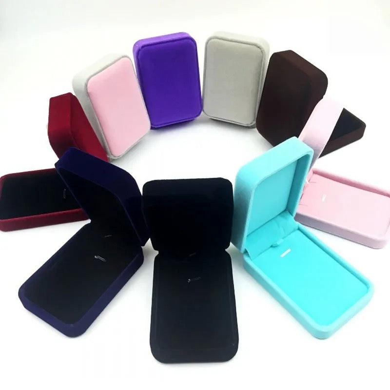 (Premium Packaging) High Quality Velvet Jewelry Set Box - Engagement Box