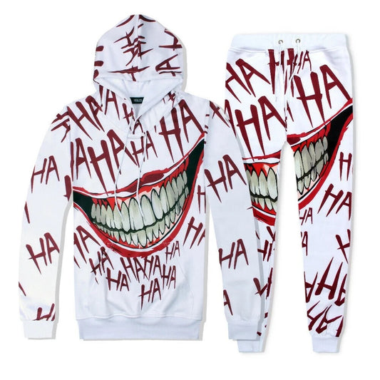 Joker Smile 3D Print Polyester Suit