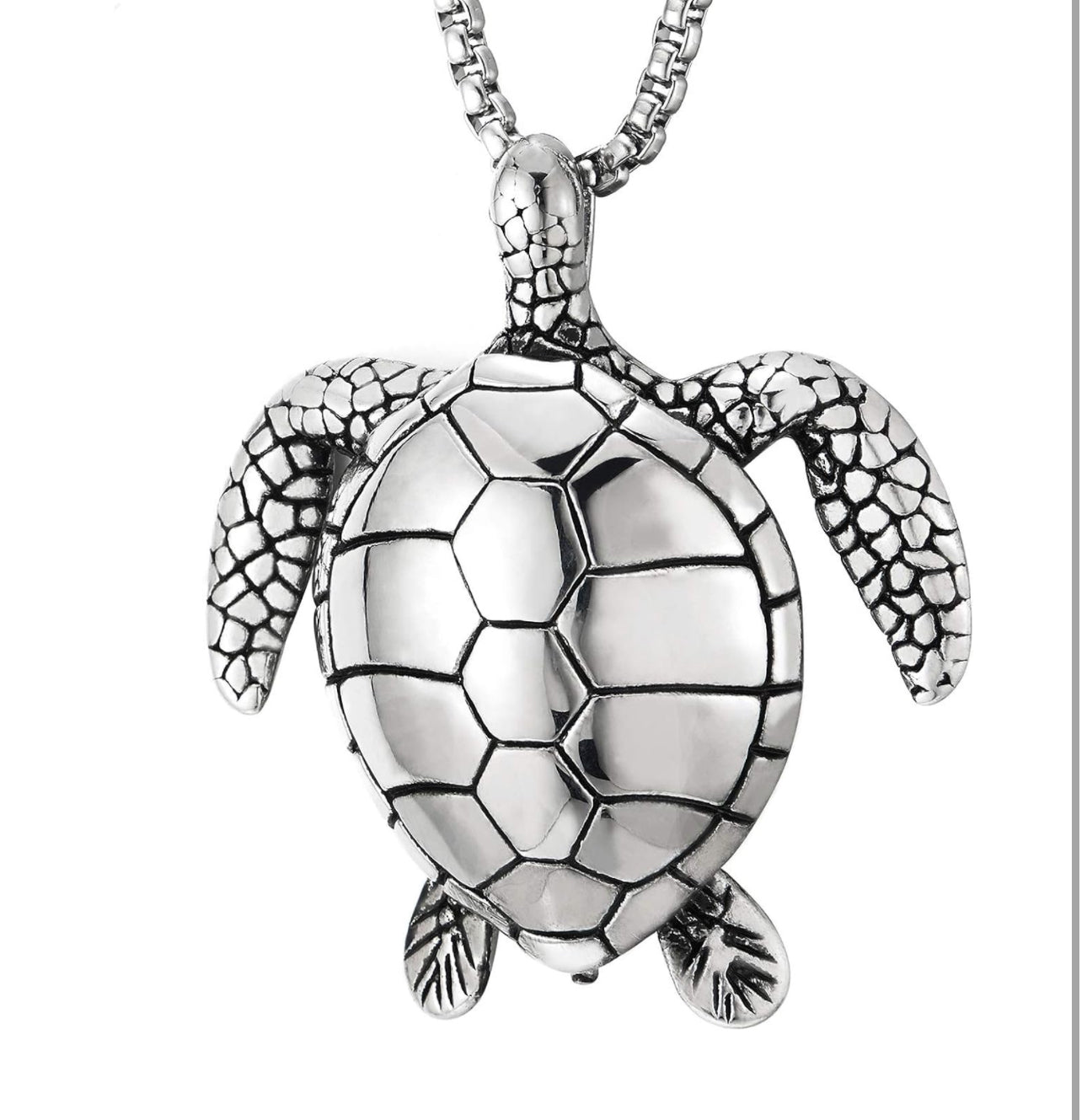 Stainless Steel Sea Turtle Necklace