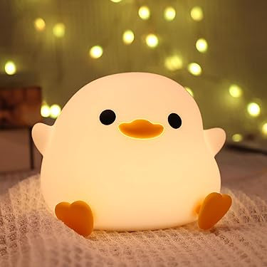 Adorable Squishy Silicone Animal Night Light (Baby Duck)