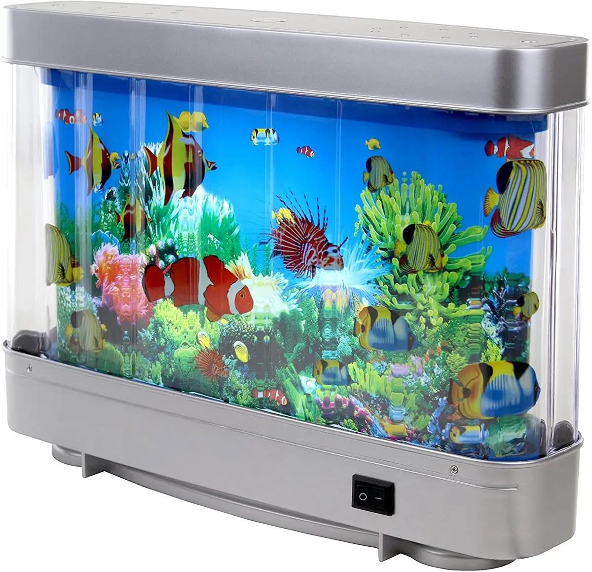 Artificial Rotating Aquarium Lamp Decor