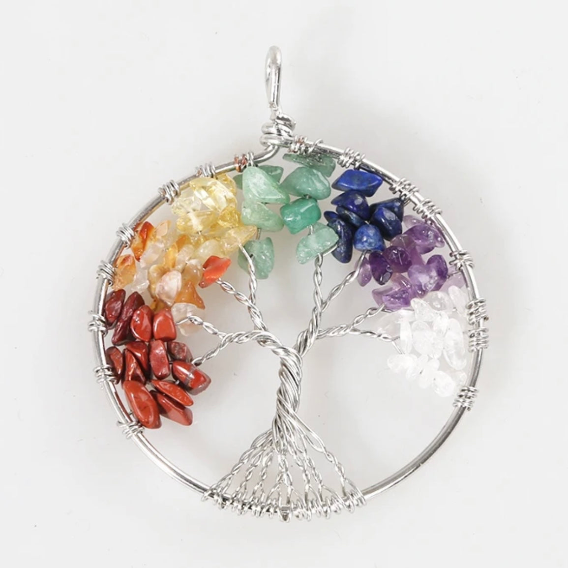 Tree of Life 7 Chakra Necklace