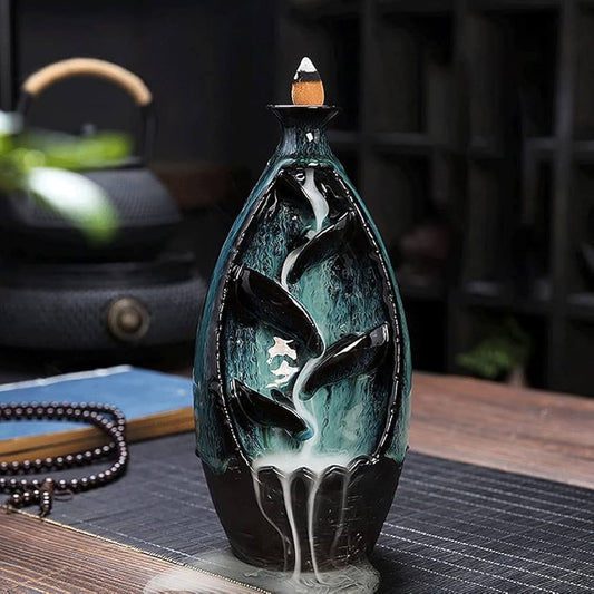 Back-Flow Incense Holder + 10 Free Incense Cones