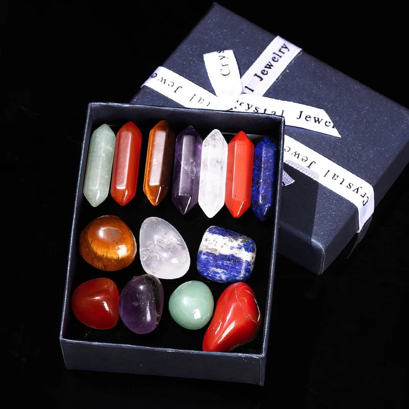 JD Gems 7 Chakra Natural Stone Crystals Gemstones