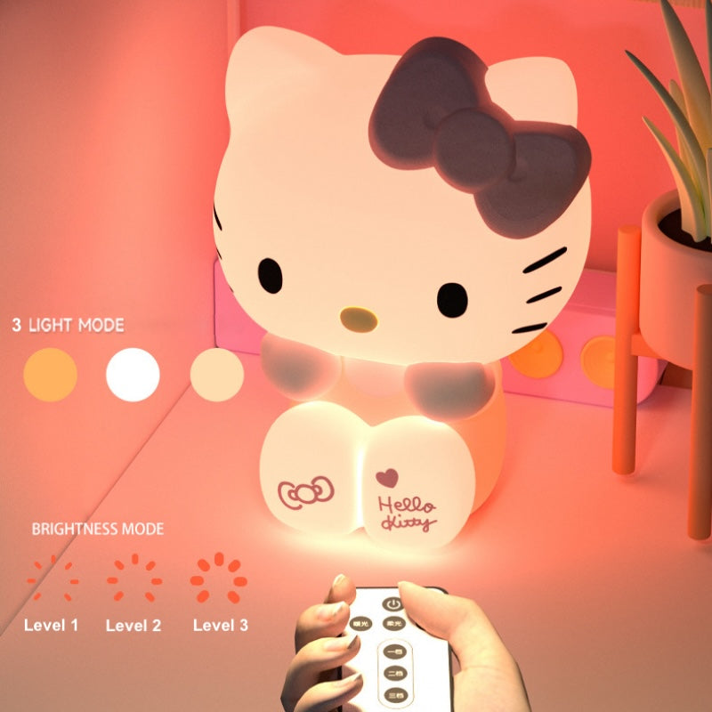 LIMITED EDITION- Large Hello Kitty Squishy Silicone Night Light + Remote
