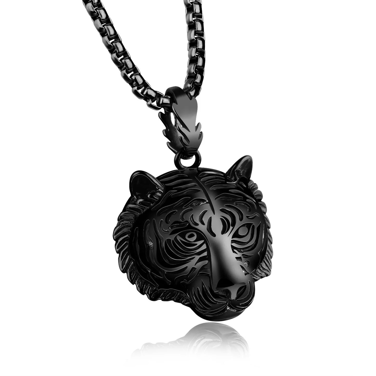 Stainless Steel Tiger King Necklace