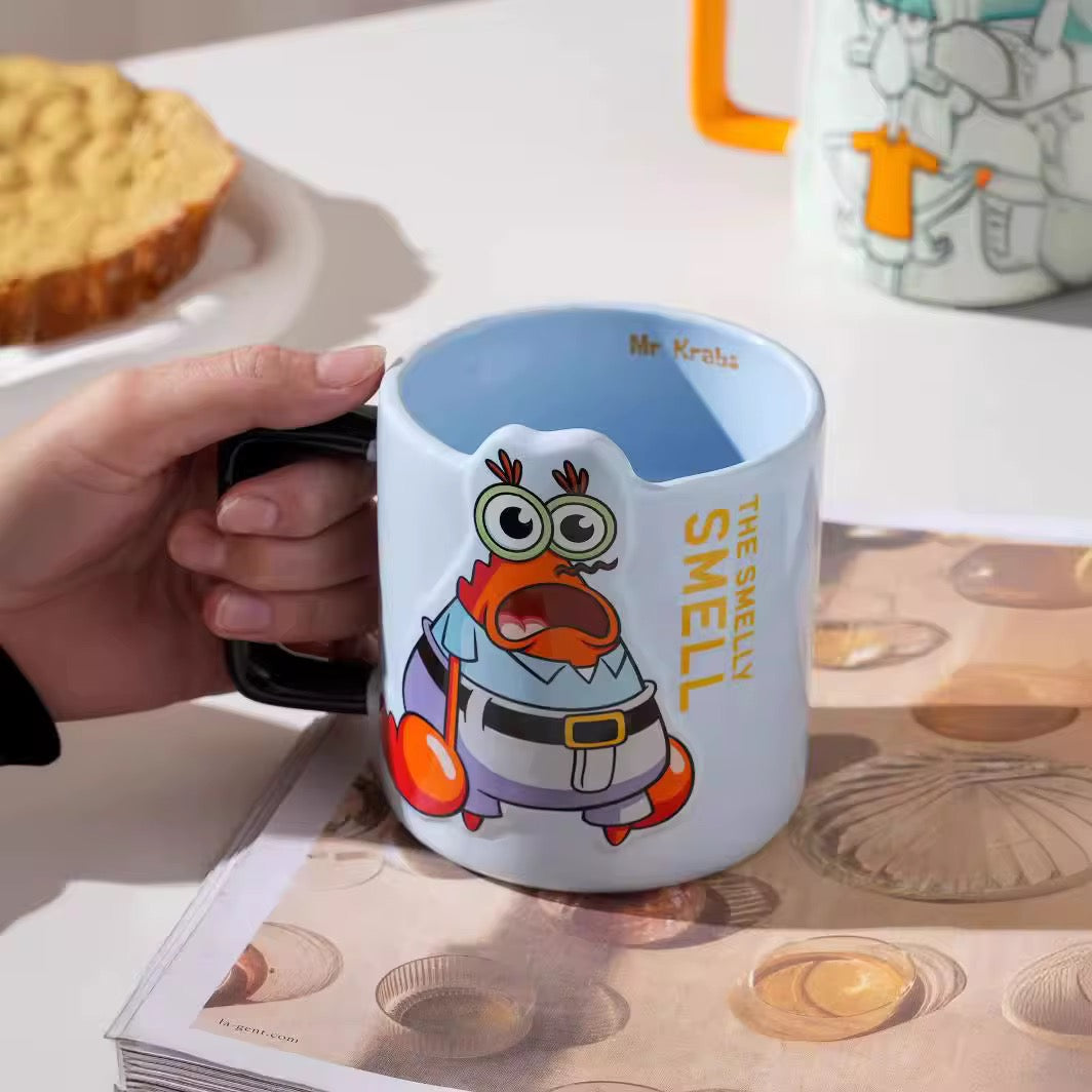 Official Branded SpongeBob Ceramic Mugs (500ml)