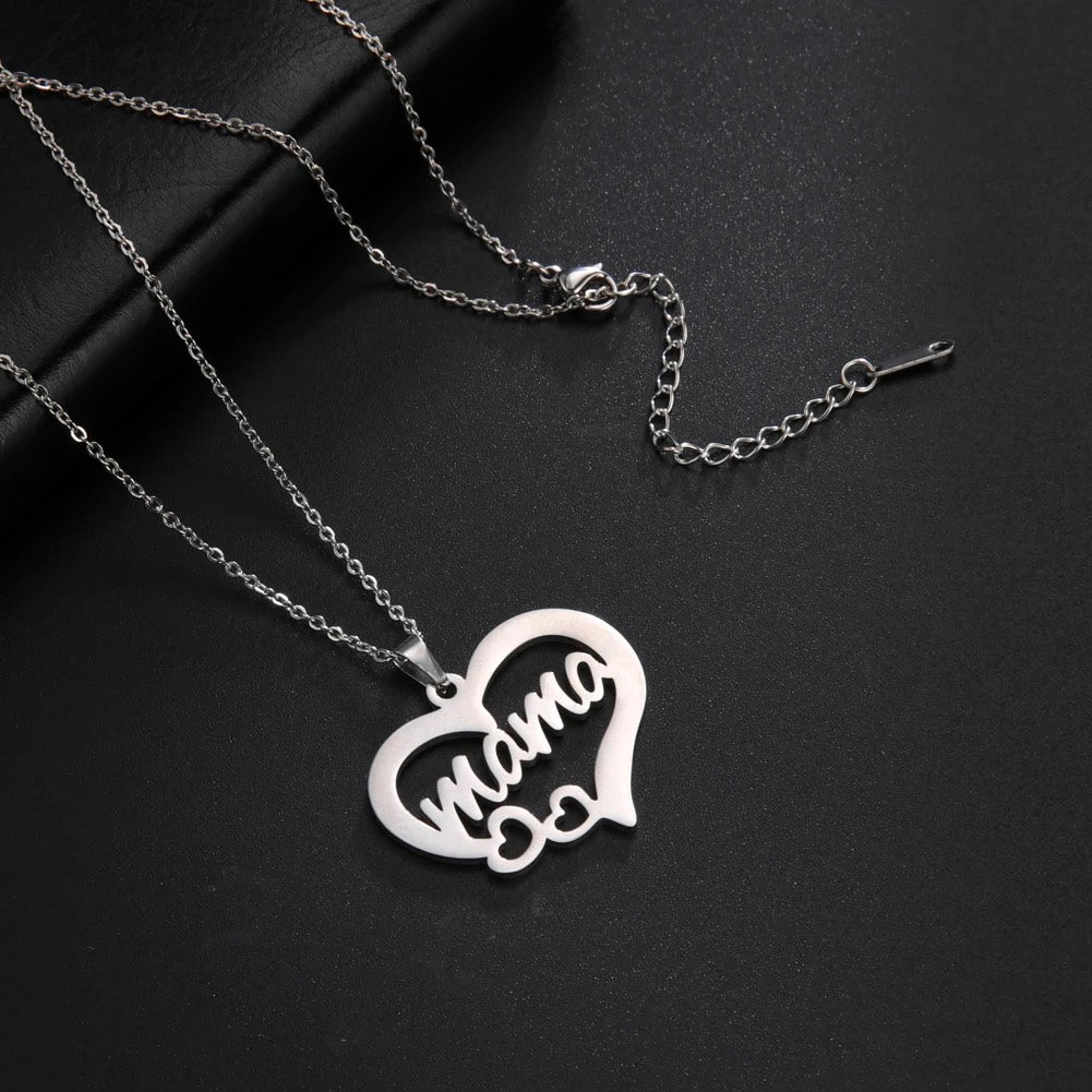 Stainless Steel ‘Mama’ Necklace