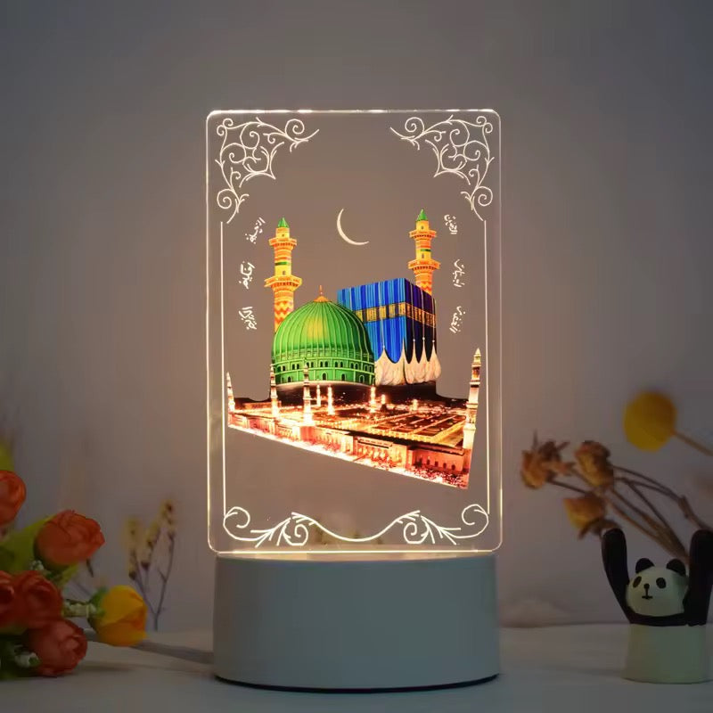 Islamic Mosque 3D Acrylic USB Night Lamp