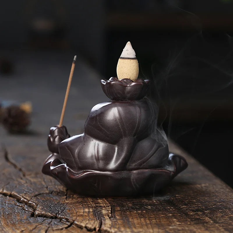 Mini Fountain Back-Flow Incense Holder + 10 Free Incense Cones