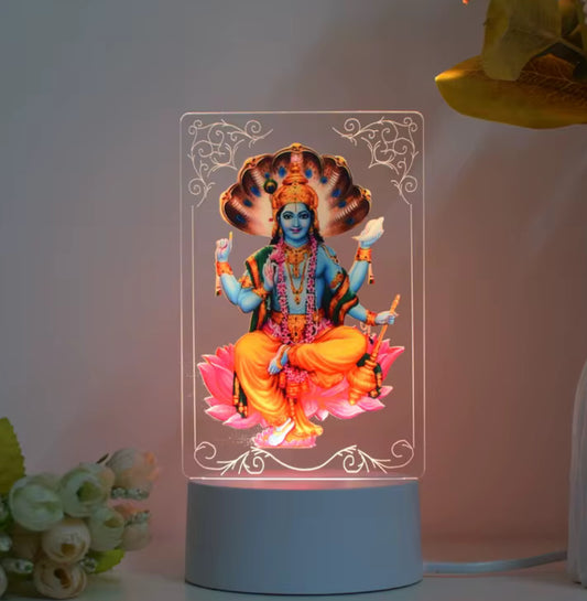 Hinduism/ Hindu Gods 3D Acrylic Night Lamp (Lord Vishnu)