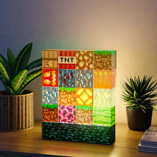 Building Block Minecraft Night Lamp